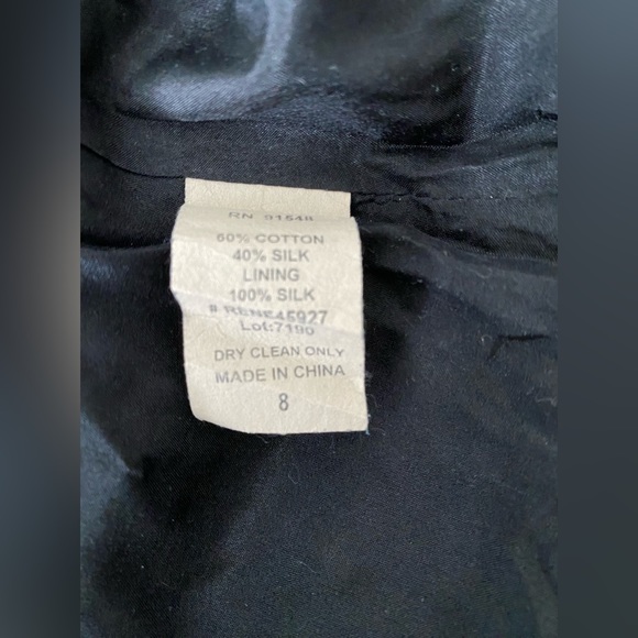 Campaigne, Cotton Silk Blend, Black Sleeveless blouse, size 8 - Picture 4 of 4